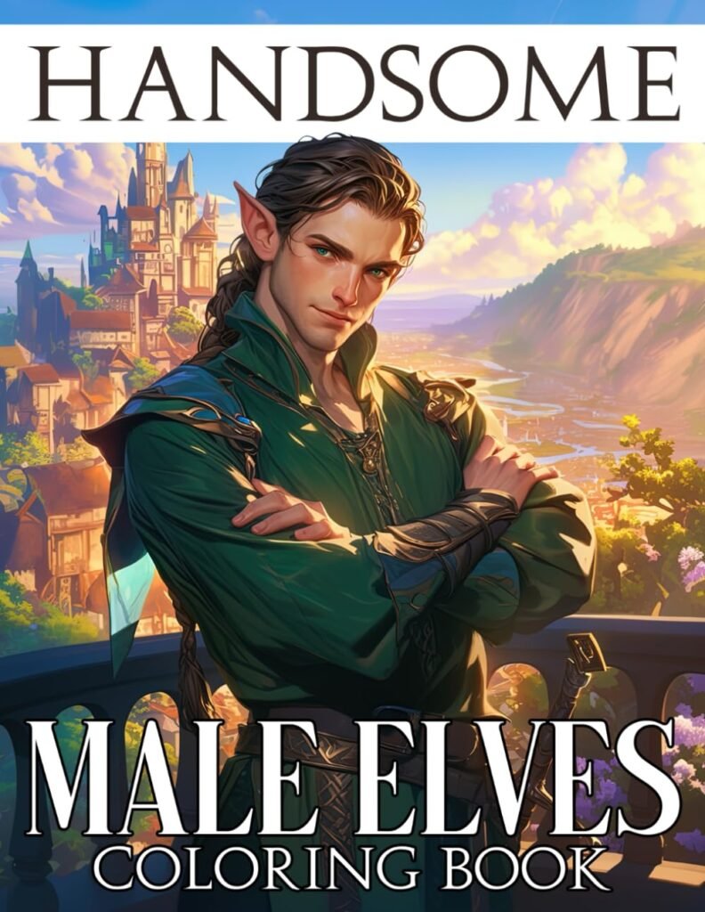 Enchanting Escapes: A Review of the Handsome Male Elves Coloring Book